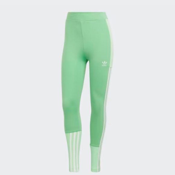 Adidas Beam Green Adicolor Leggings size Women’s XL - Picture 2 of 5